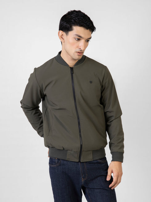 Olive Green Bomber Jacket