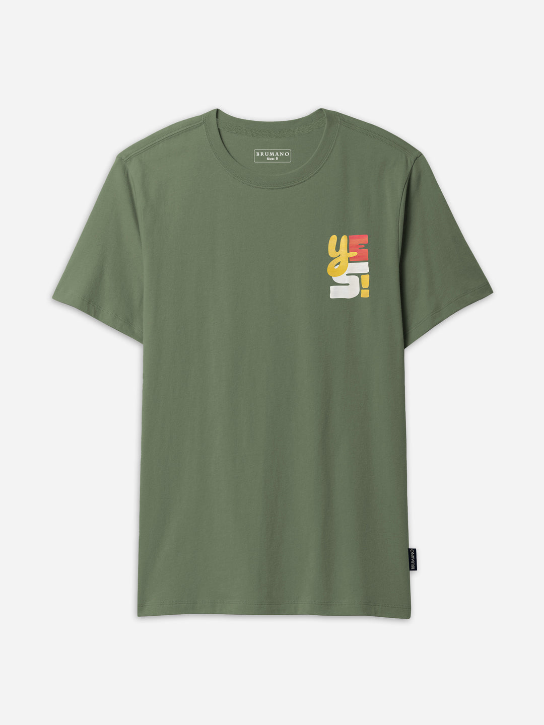 Olivegreen yes graphicsprintedt shirtbrumanopakistan 29f7d926 180f 42f8 b87f 6596c63d33e1