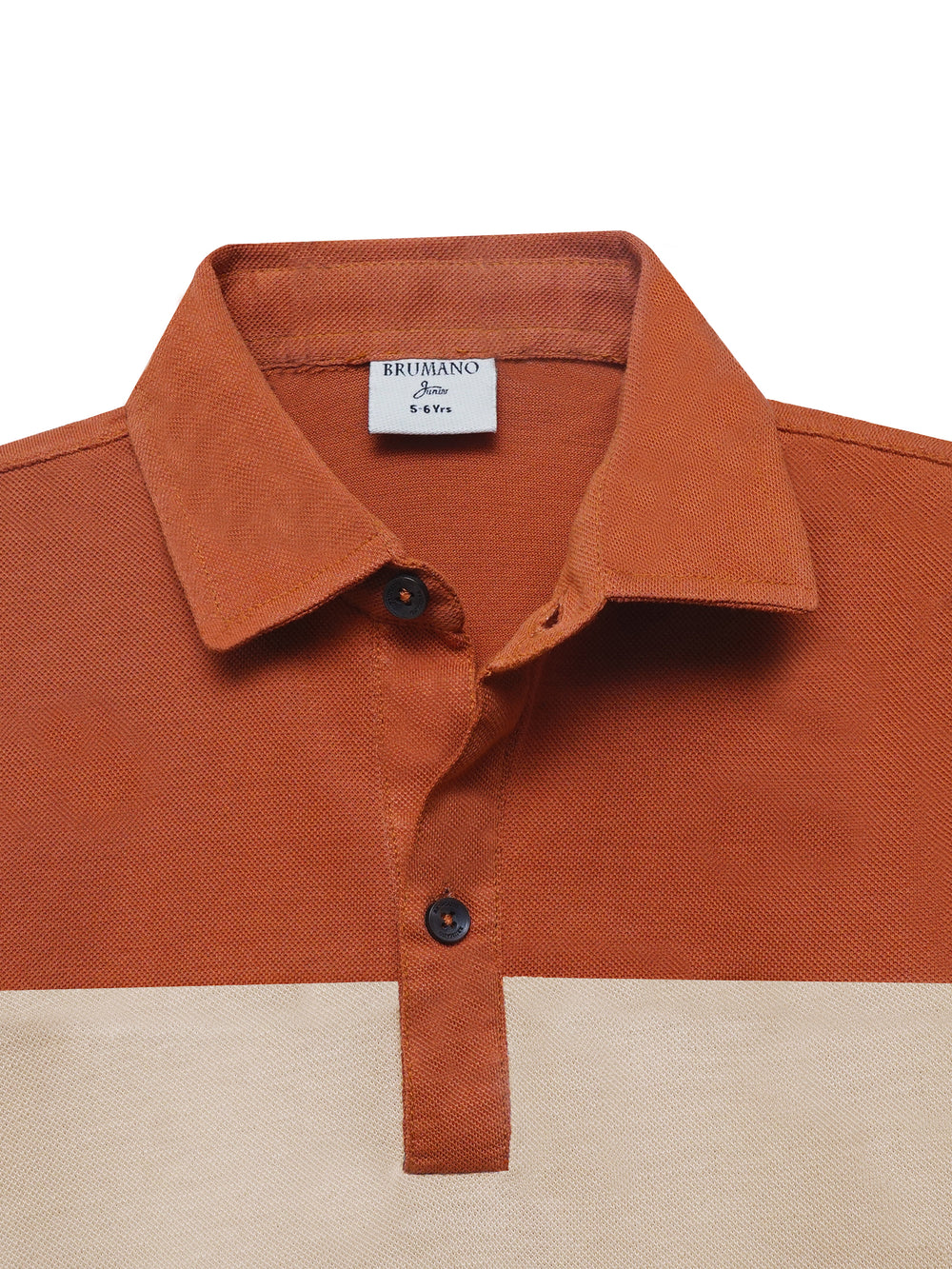 Orange brownthreetonecasualpolobrumanopakistan1