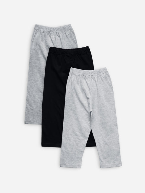 Pack Of 3 Pajamas - Junior - Black / Navy / Grey