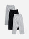 Pack Of 3 Pajamas - Junior - Black / Navy / Grey