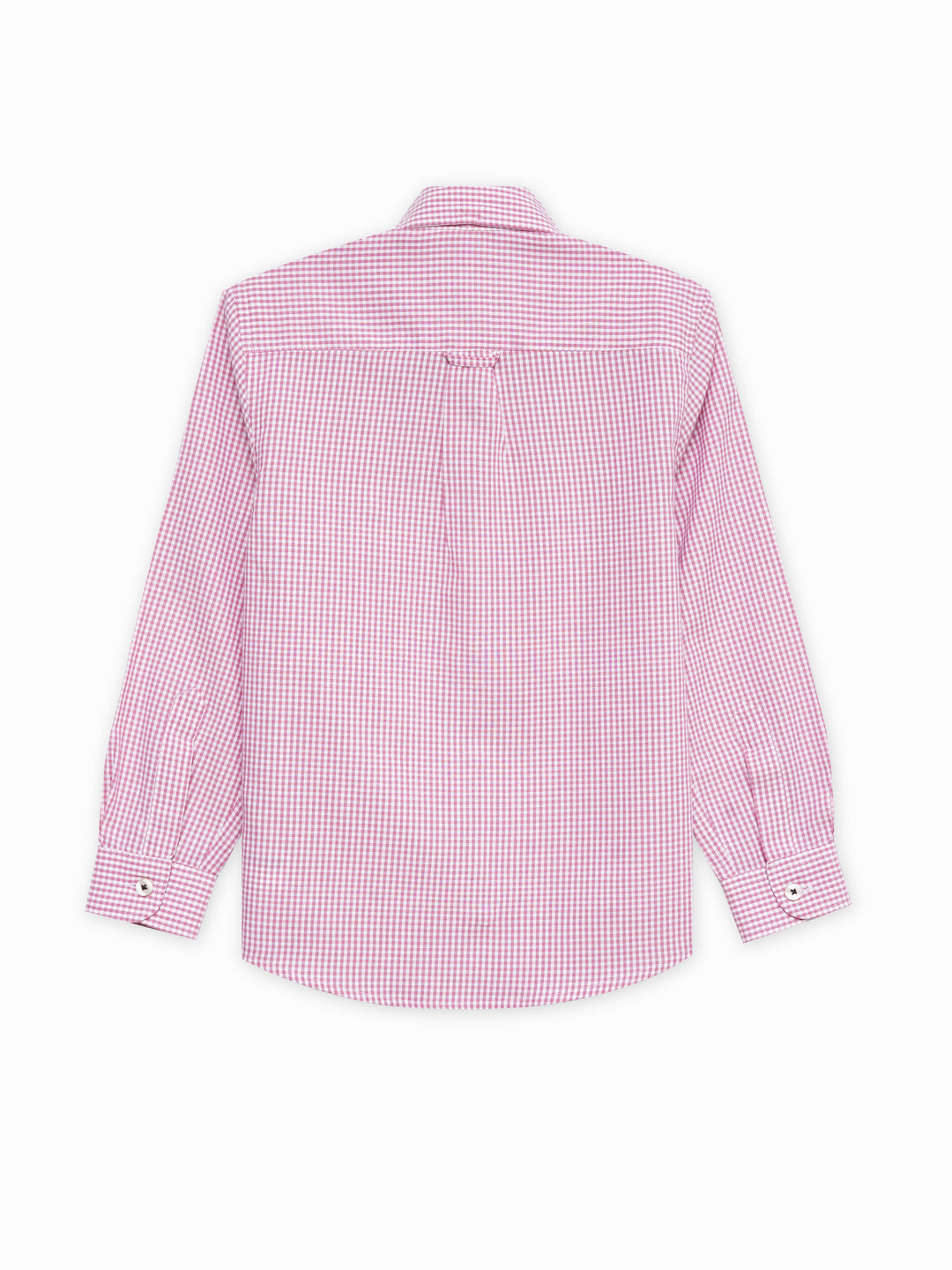 Pink Gingham Checkered Casual Shirt - Junior