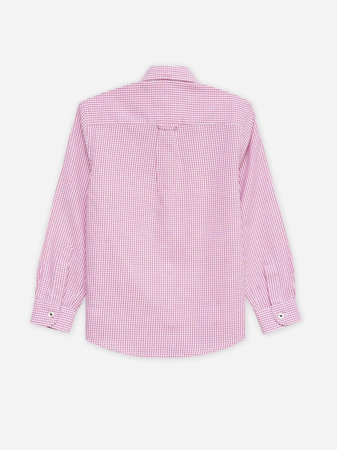 Pink Gingham Checkered Casual Shirt - Junior