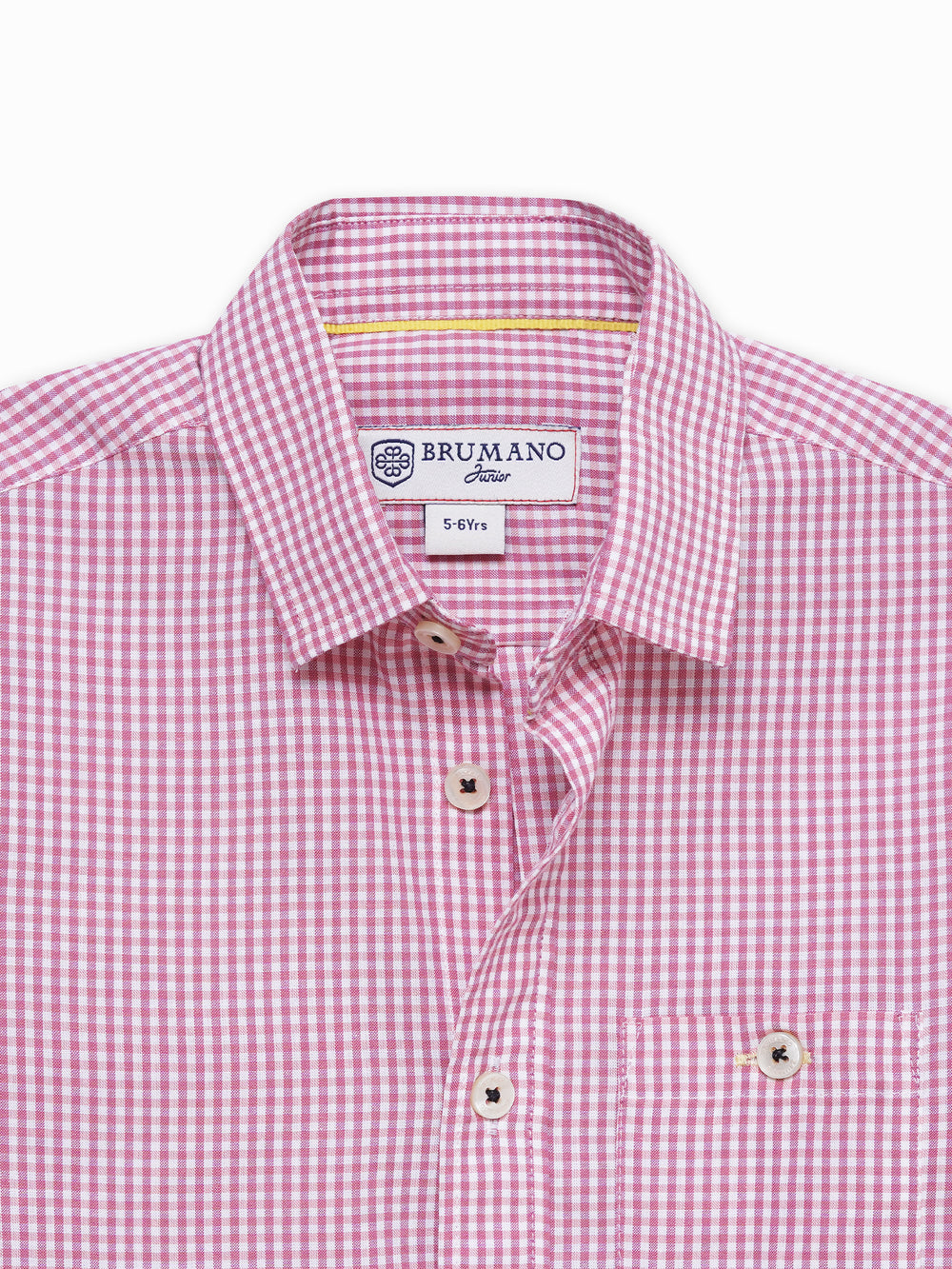 Pink gingham checkered casual shirt   junior