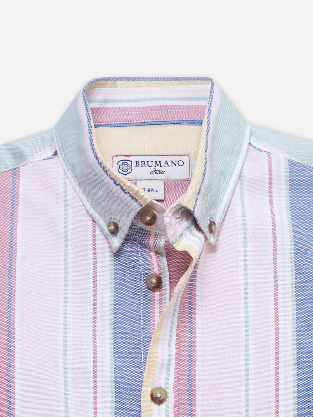 Pink Multicolor Striped Oxford Shirt - Junior
