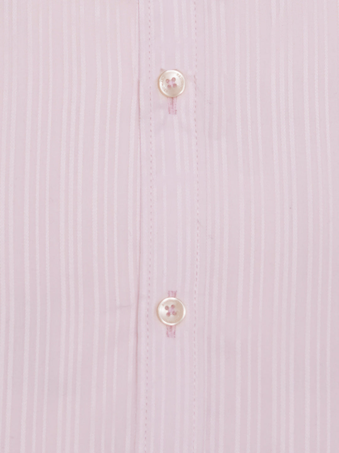 Pink Self Striped Formal Shirt detail