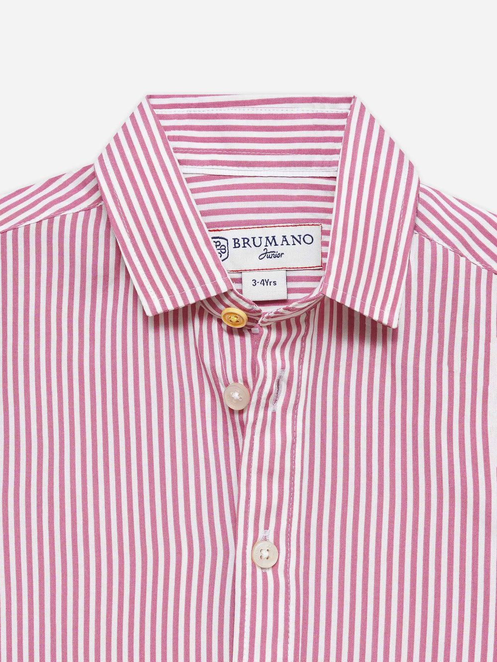 Pink & White Striped Half Sleeve Casual Shirt - Junior