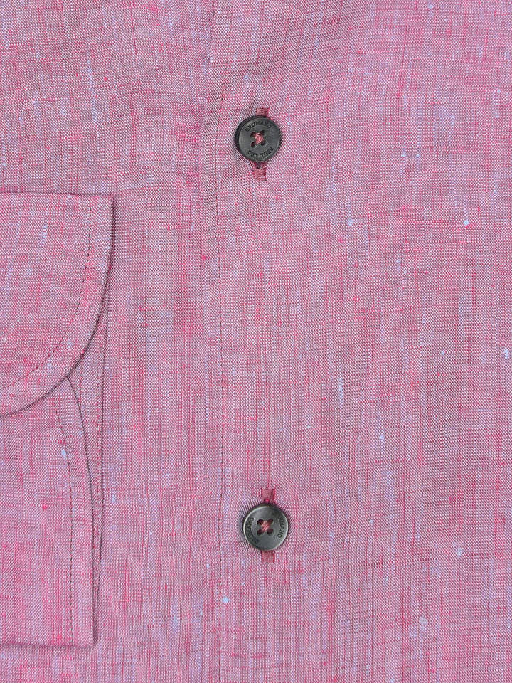 Pink 100% Linen Button Down Shirt Bumano Pakistan