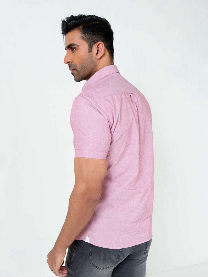 Pink Dobby Half Sleeve Shirt Brumano Pakistan