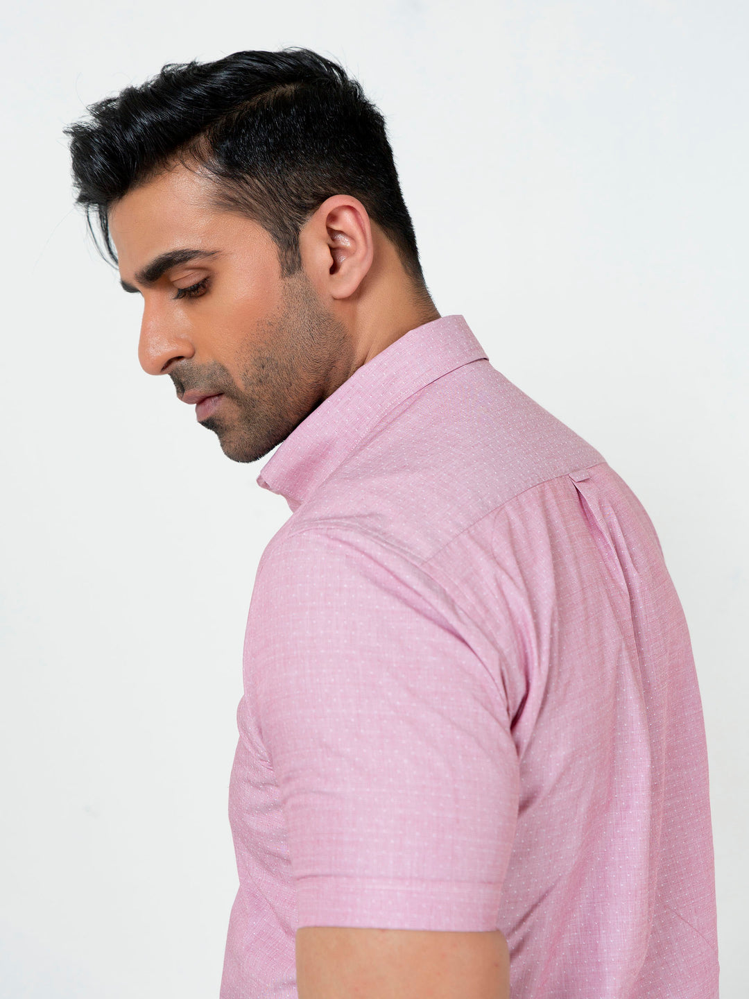 Pink Dobby Half Sleeve Shirt Brumano Pakistan