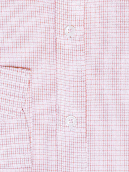 Pink Gingham Button Down Formal Shirt