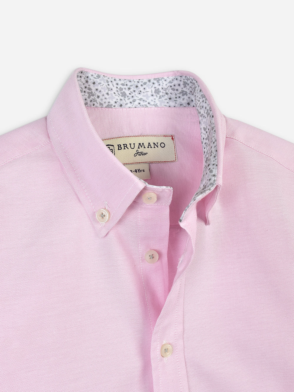 Pink Oxford Long Sleeve Casual Shirt With Detailing