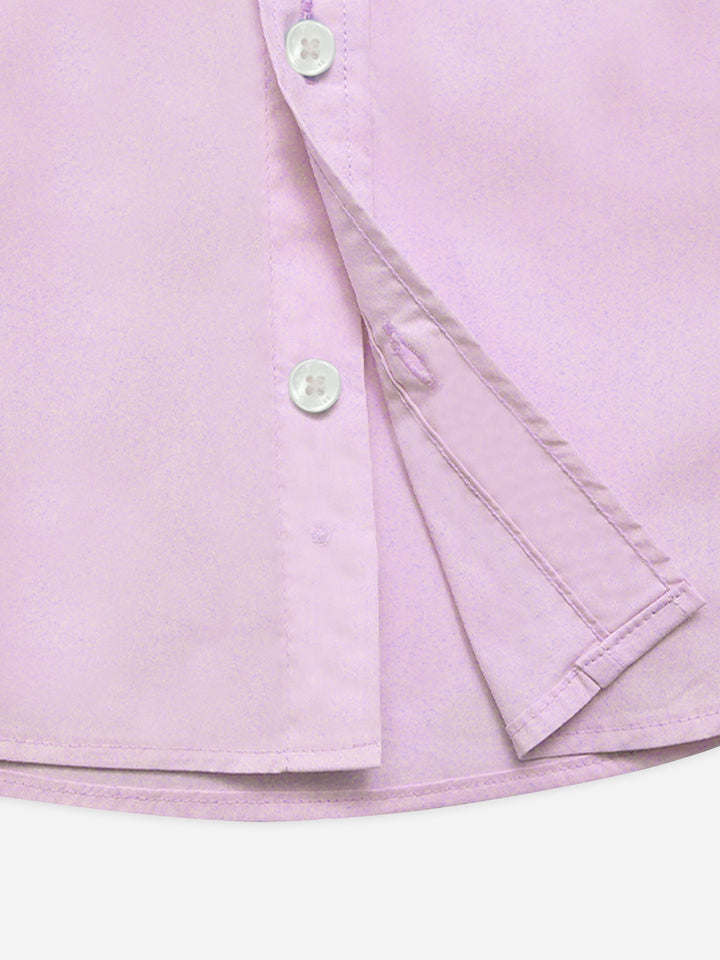 Pink Satin Formal Shirt - Junior