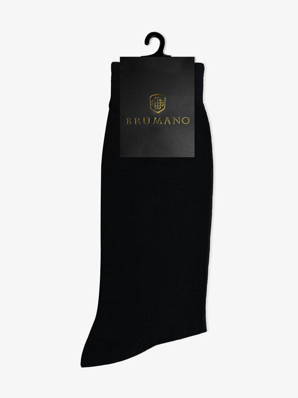 Plain Black Cotton Socks