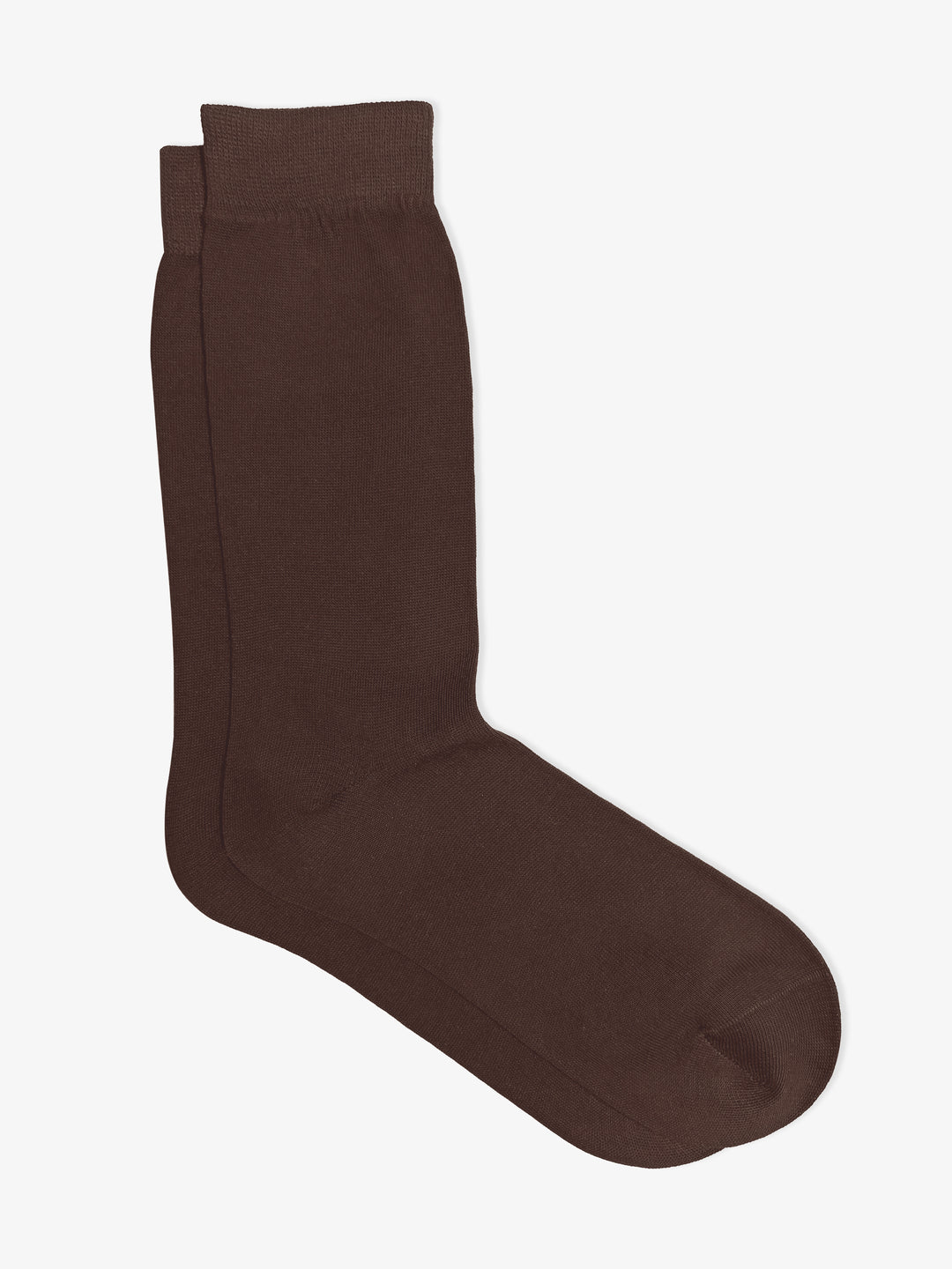 Plain Brown Cotton Socks