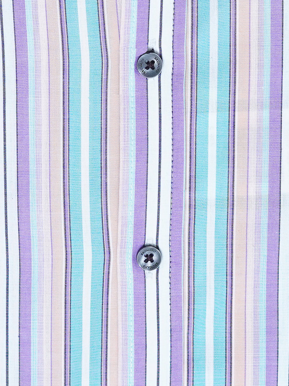 Purple & peach striped formal shirt