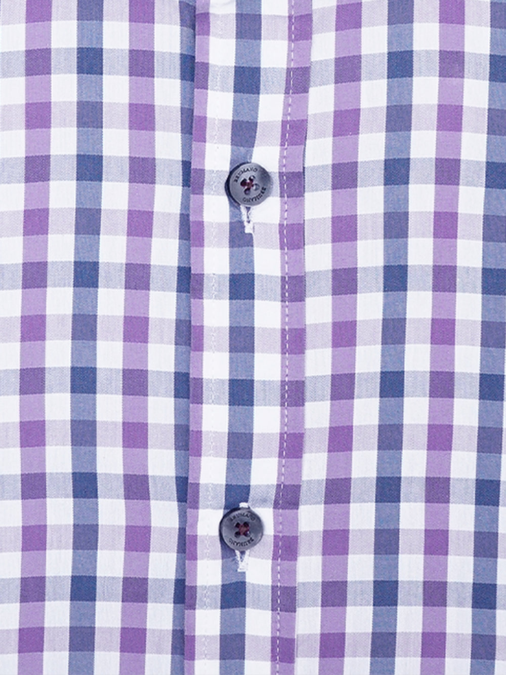 Purple & Blue Gingham Formal Shirt