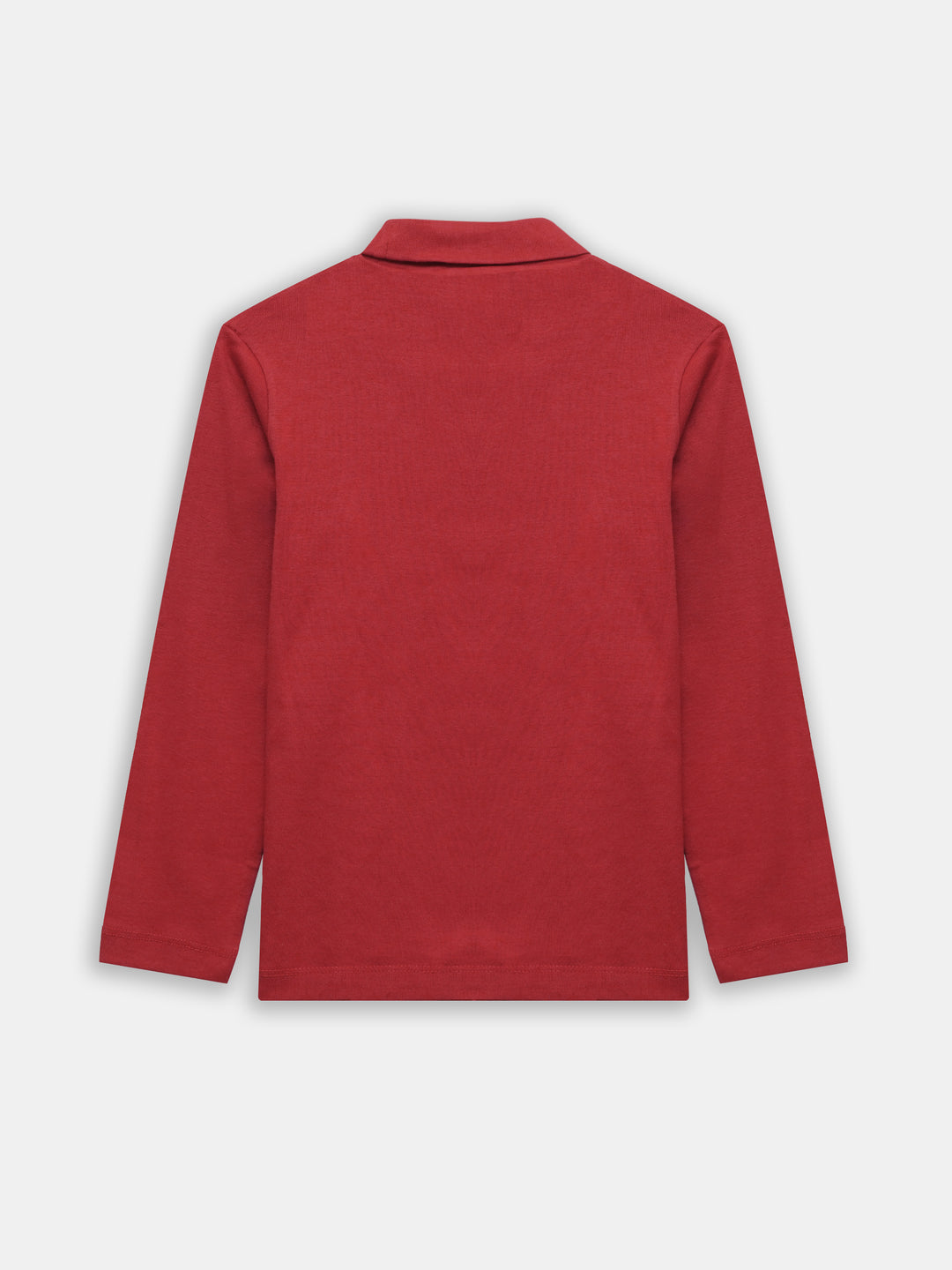 Red High Neck With Long Sleeves - Unisex