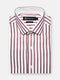 Red & White Bengal Striped Formal Shirt