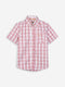 Red & White Checkered Half Sleeve Casual Shirt Brumano Pakistan