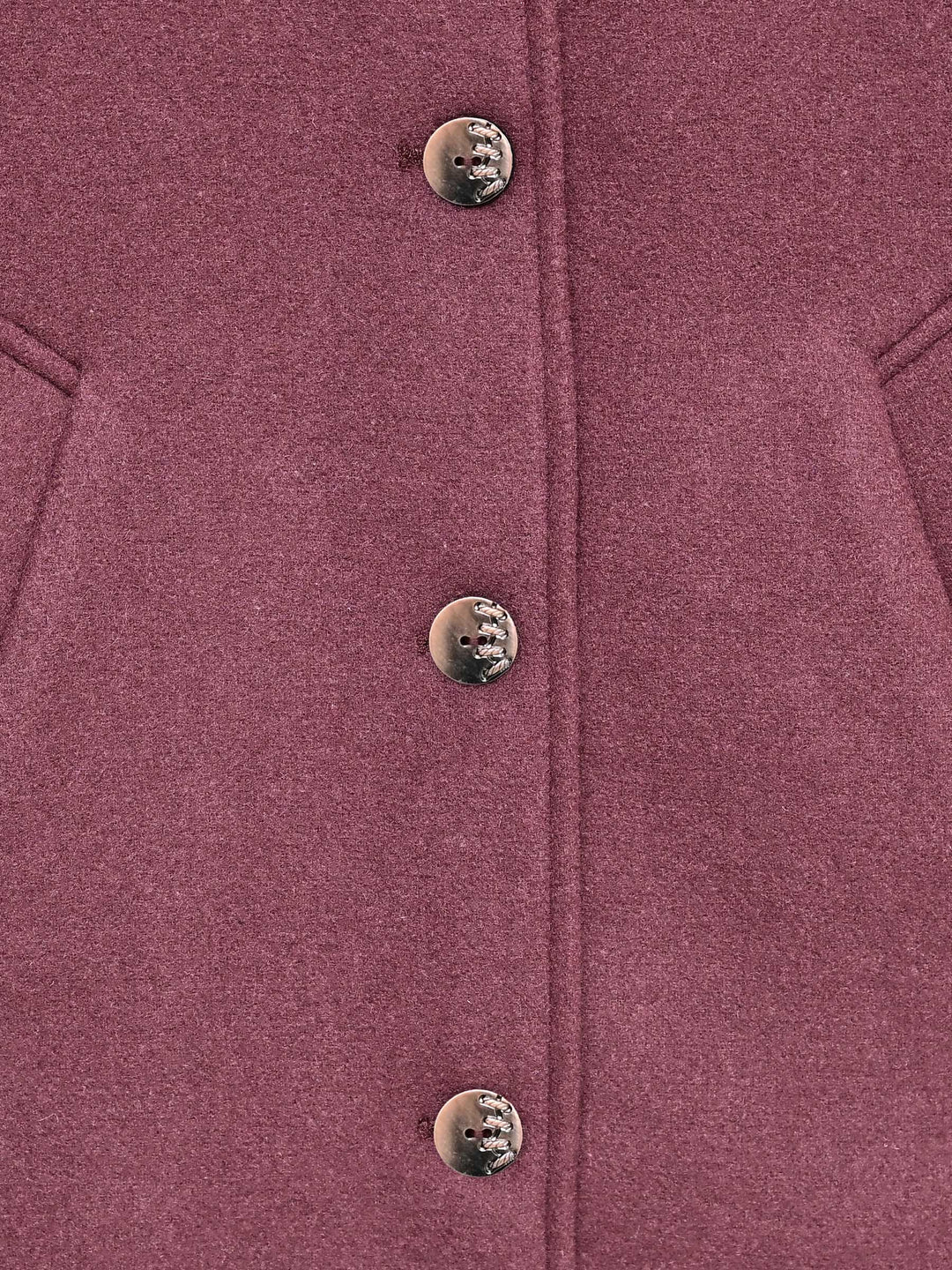 Rose Pink Wool Blended Long Coat - Women