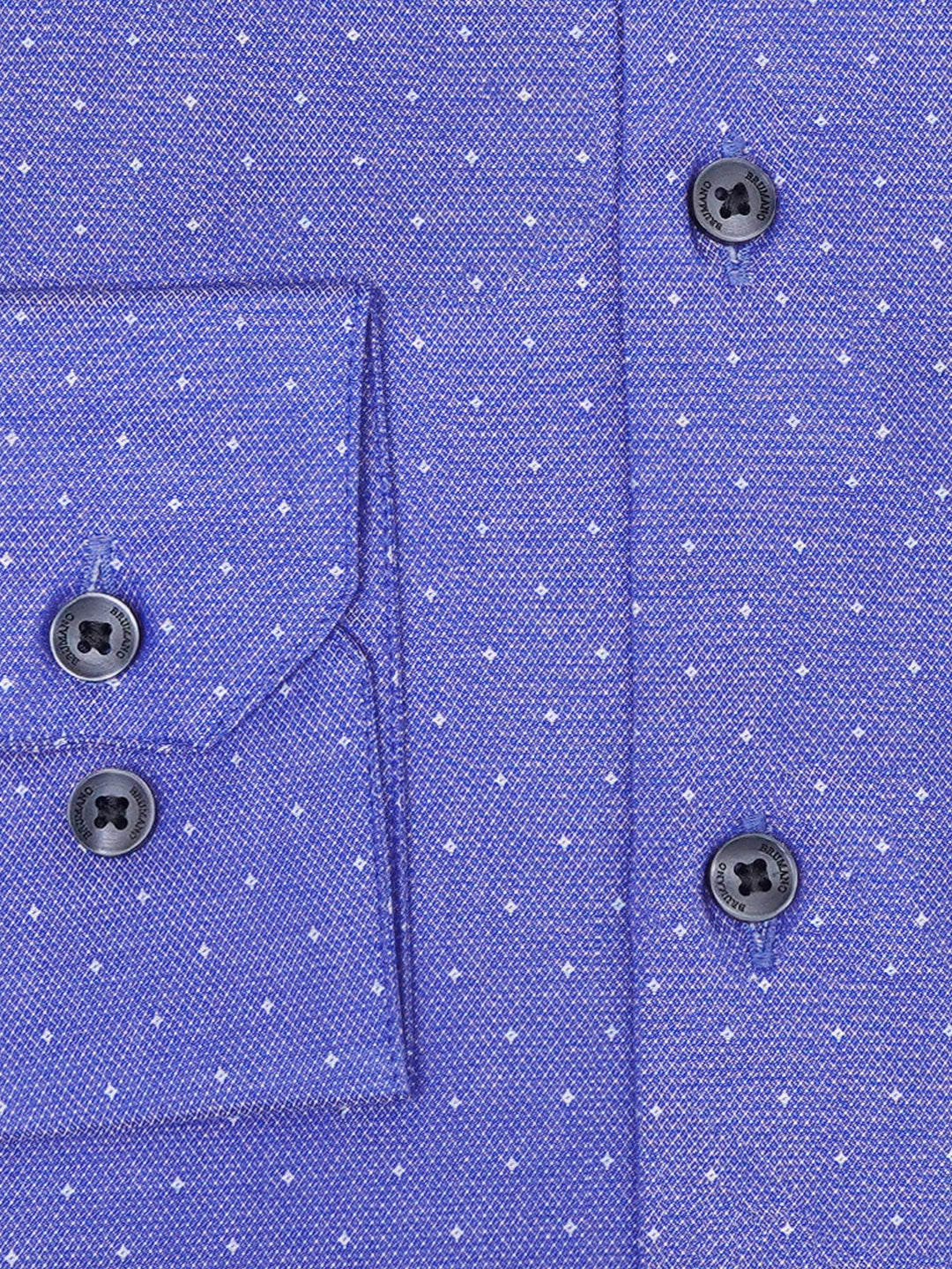 Royal Blue Structured Formal Shirt = Luxe