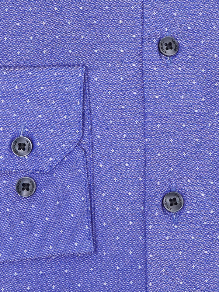 Royal Blue Structured Formal Shirt = Luxe
