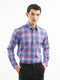Royal Blue Checkered Tartan Plaid Shirt
