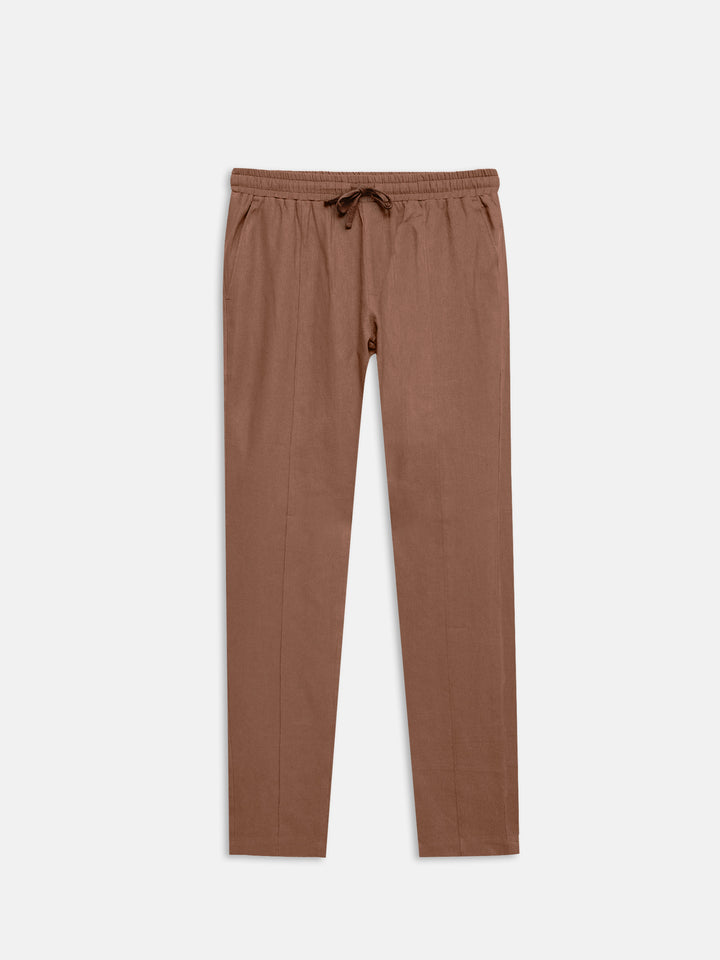 Men's rusty orange casual pajama front view