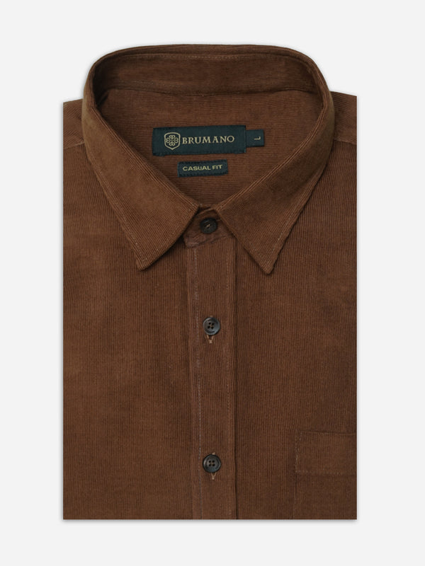 Rusty Brown Corduroy Shirt