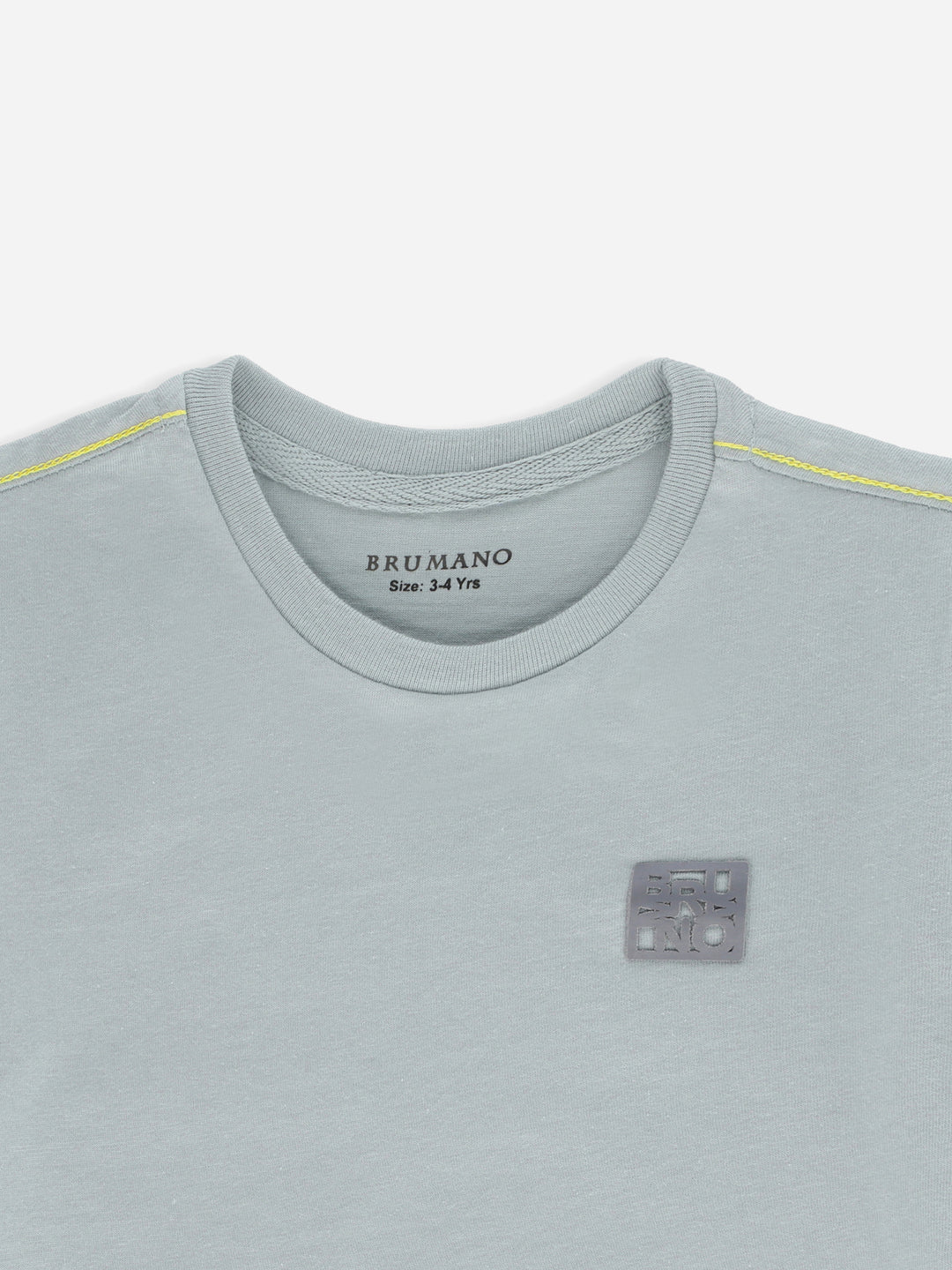 Sage Green Basic Crew Neck Casual T-Shirt Brumano Pakistan