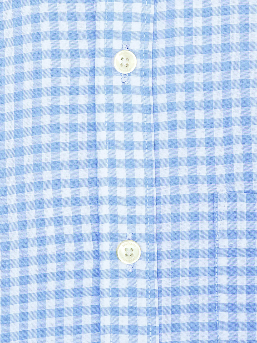 Sky Blue Bold Gingham Checkered Shirt