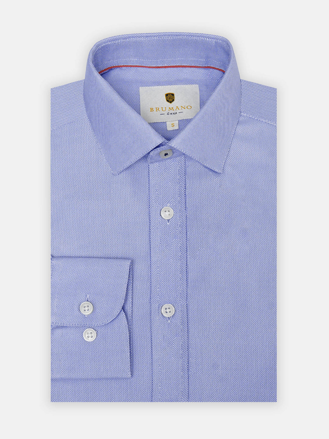Sky Blue Dobby Structured Formal Shirt - Luxe