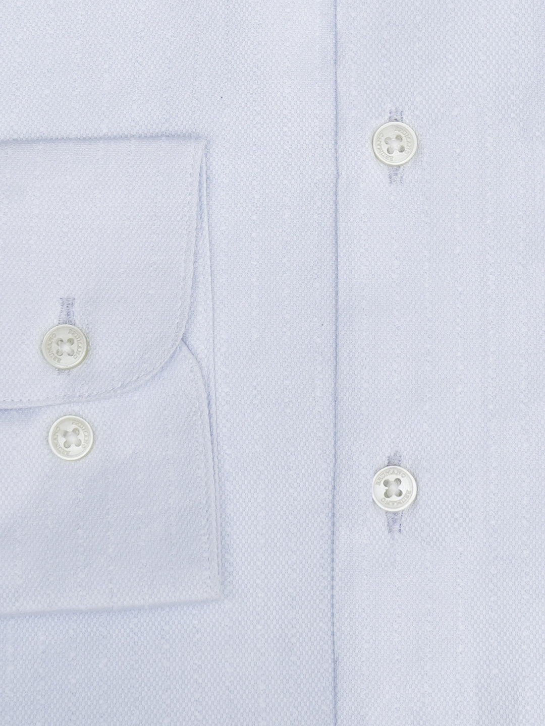 Sky Blue Dobby Structured Striped Formal Shirt - Luxe
