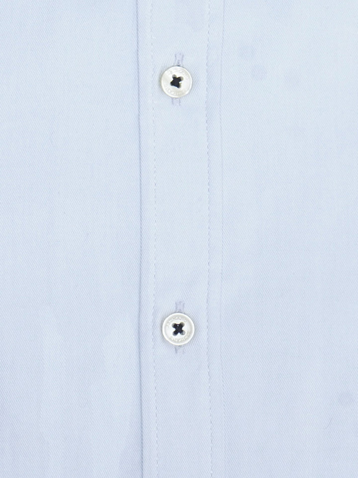 Sky Blue Fine Twill Button Down Shirt