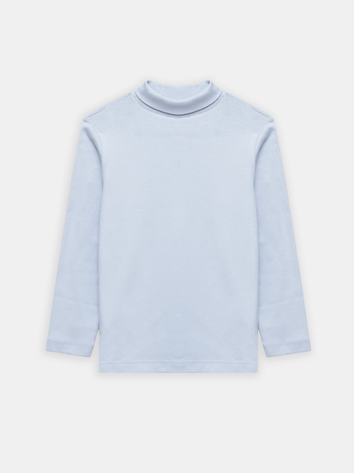 Sky Blue High Neck With Long Sleeves - Unisex
