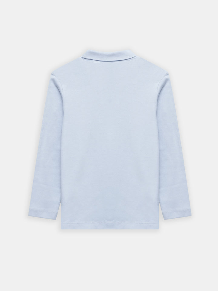 Sky Blue High Neck With Long Sleeves - Unisex