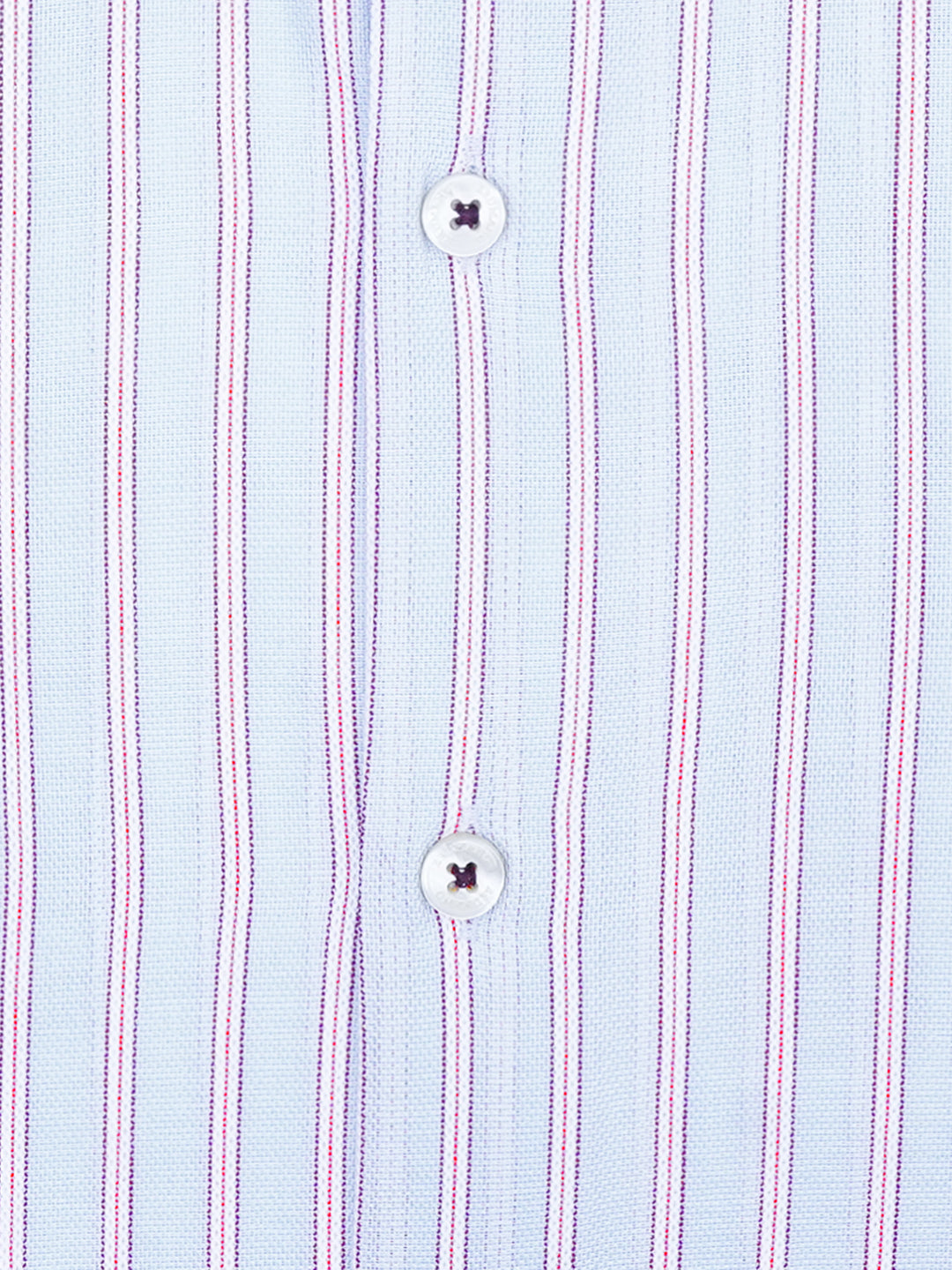 Sky Blue & Pink Striped Formal Shirt - Luxe
