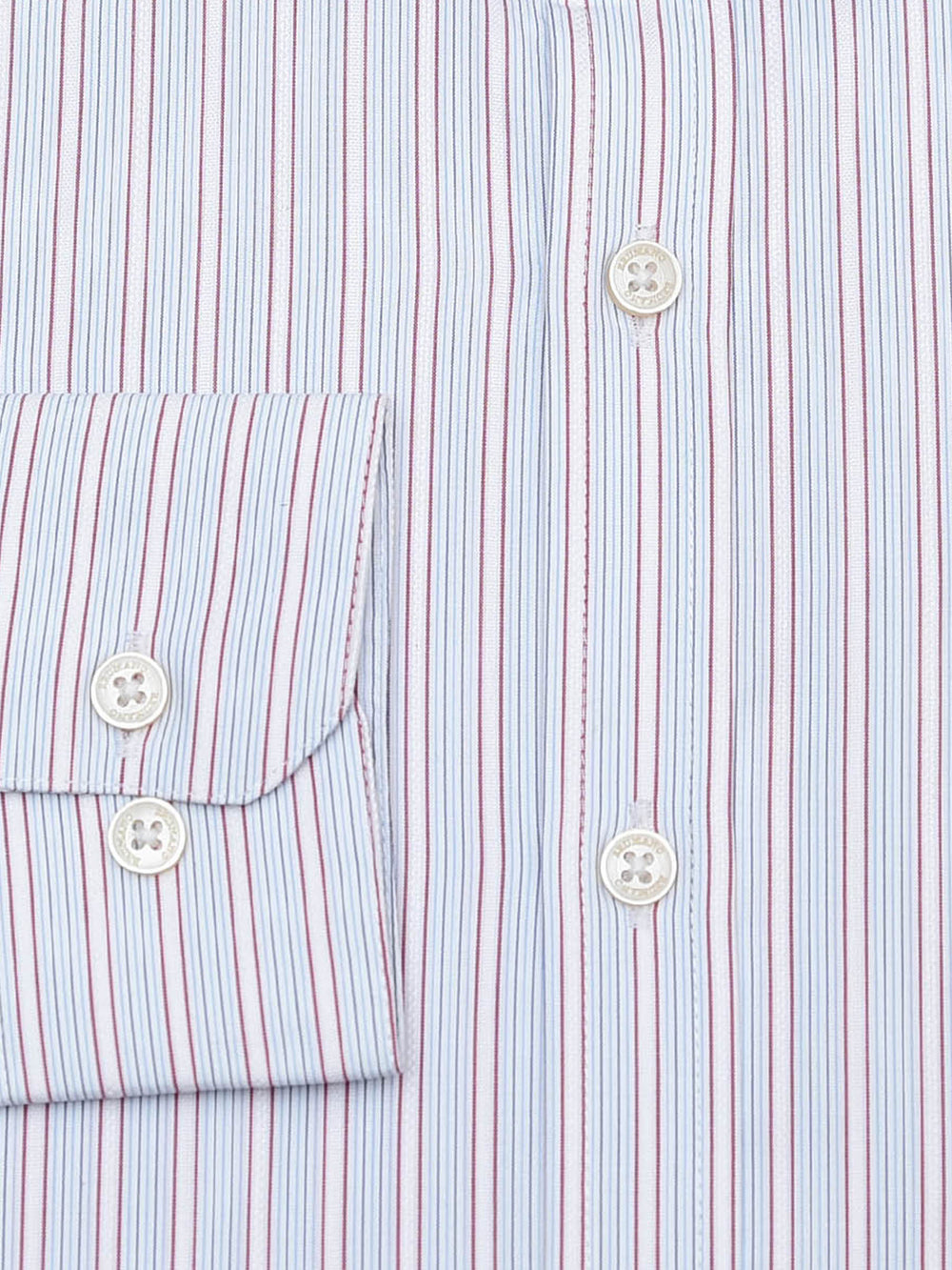 Sky Blue & Red Structured Formal Shirt - Luxe