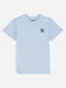 Sky Blue Basic Crew Neck Casual T-Shirt Brumano Pakistan