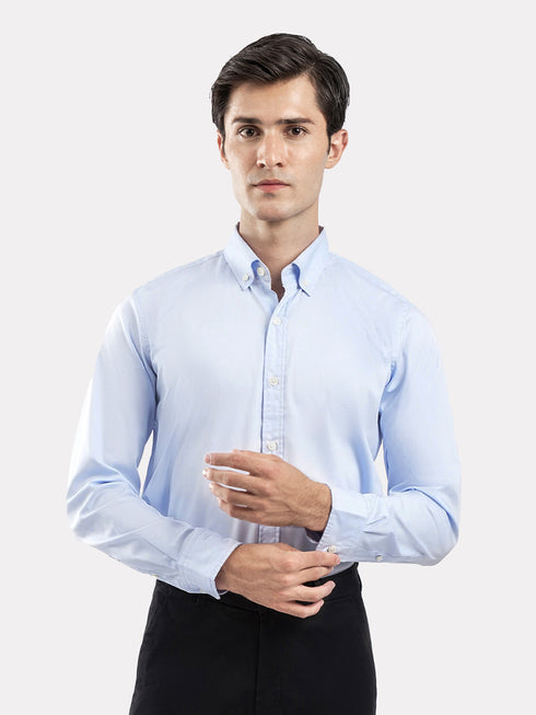 Sky Blue Button Down Formal Shirt