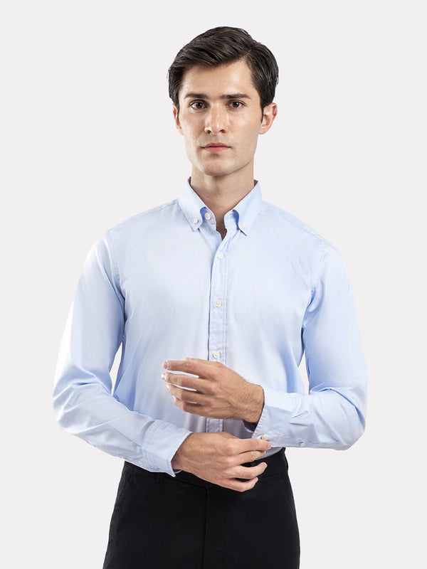 Sky Blue Button Down Formal Shirt