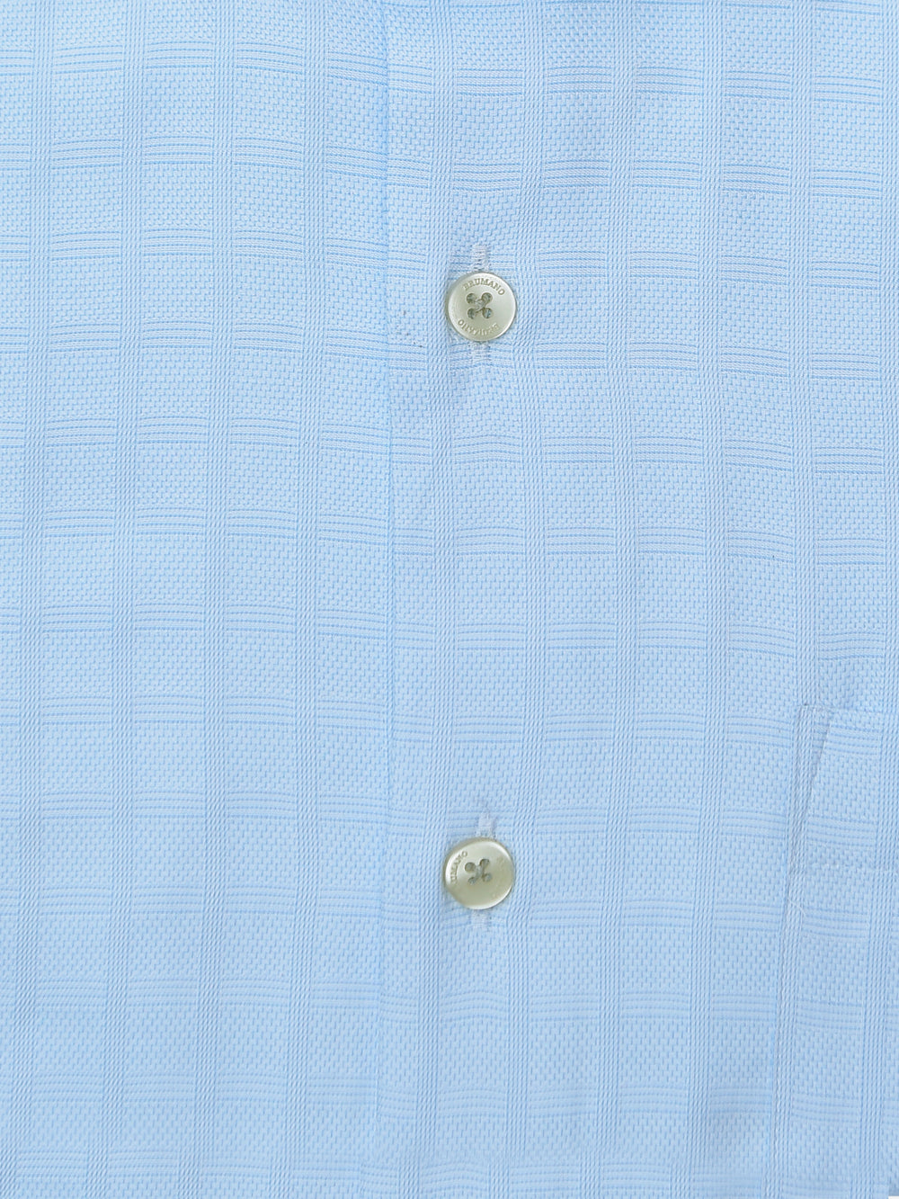 Sky Blue Check Patterned Formal Shirt
