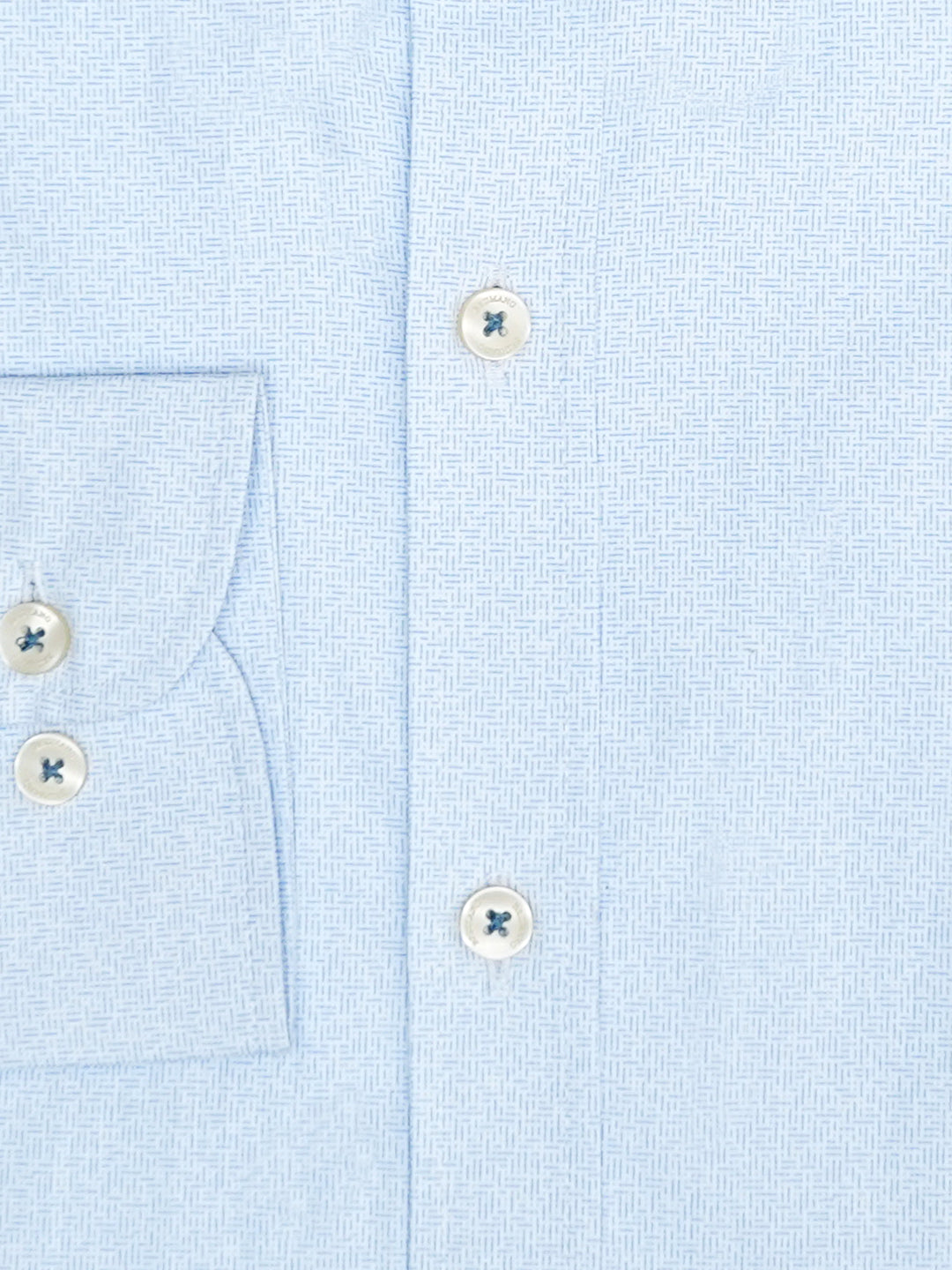 Sky Blue Geometric Printed Button Down Shirt Brumano Pakistan