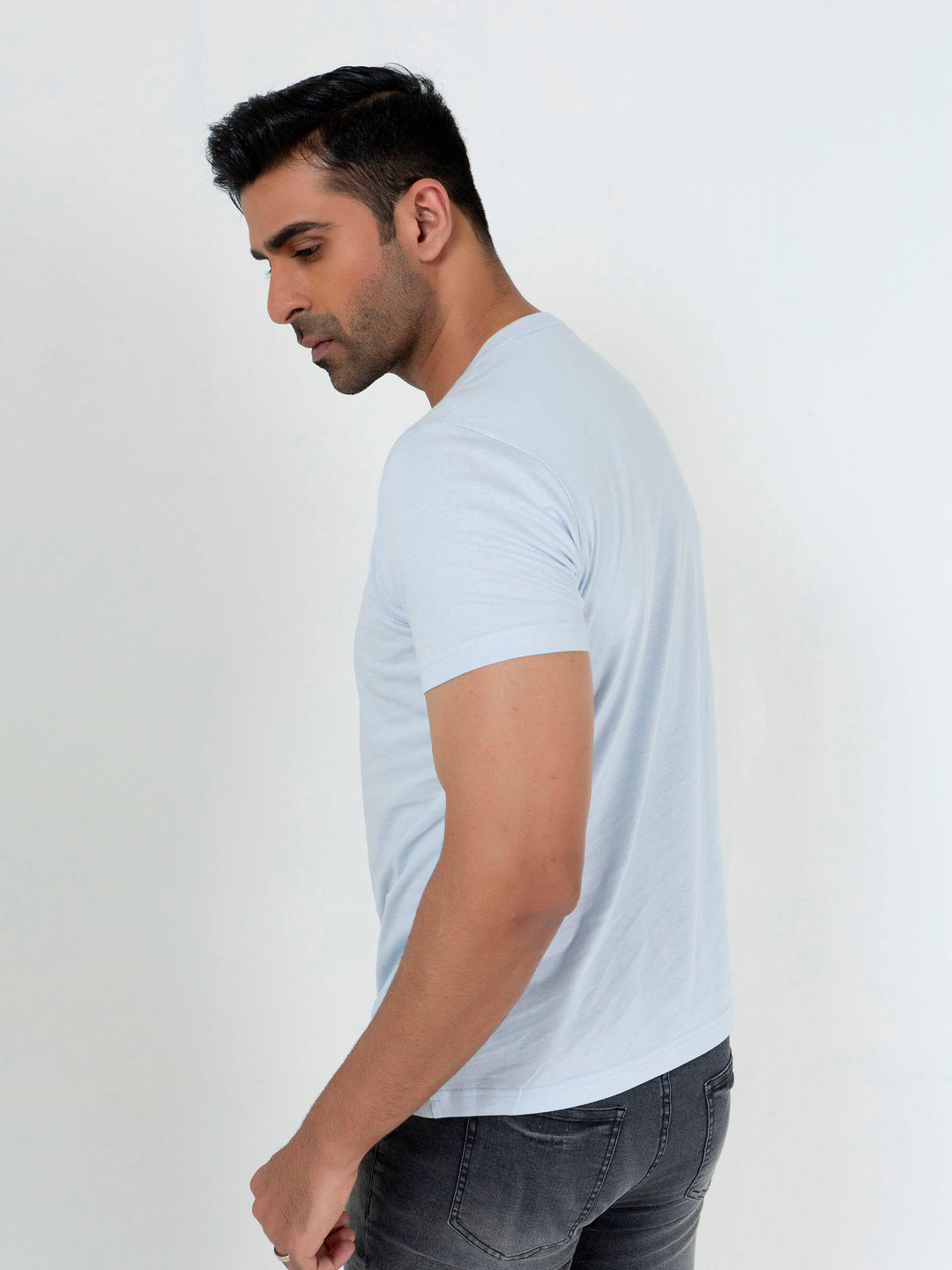 Sky Blue Graphic Printed 'Friends' T-Shirt