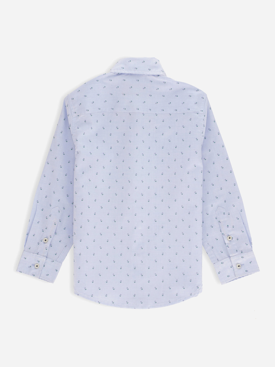 Sky Blue Printed Long Sleeve Casual Shirt Brumano Pakistan