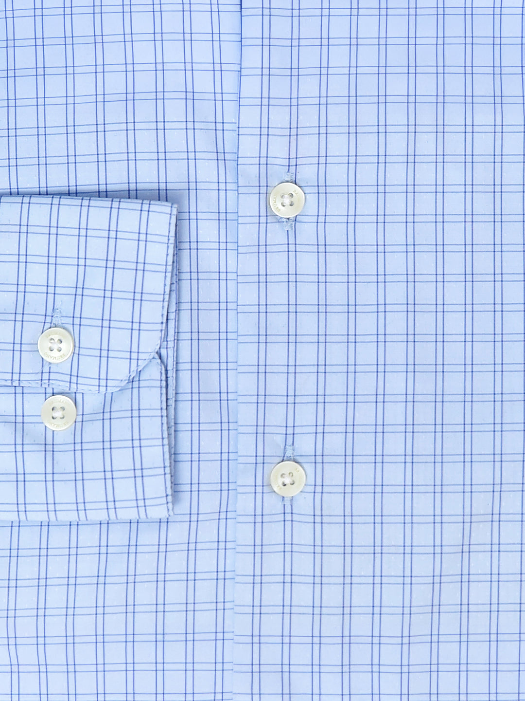 Sky Blue Windowpane Checkered Shirt - Luxe