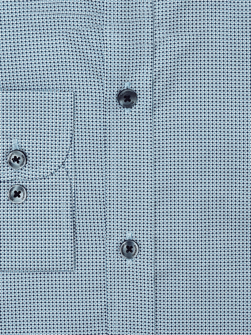 Slate Blue Micro Printed Button Down Shirt