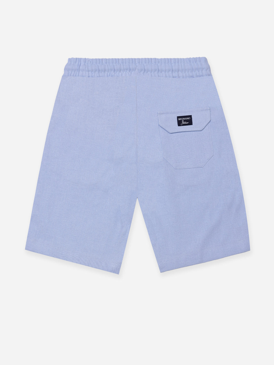 Steel Blue Linen Casual Shorts - Junior