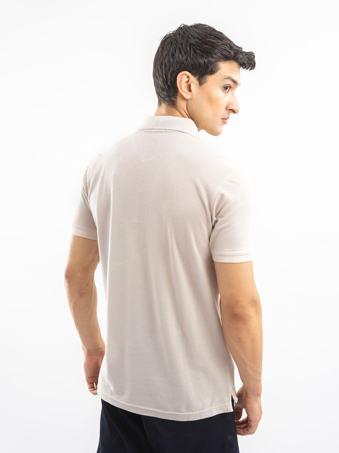 Stone 100% Cotton Pique Polo